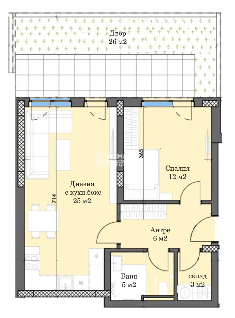 Til salg  1 soveværelse Plovdiv , Trakiya , 98 kvm | 22743960 - billede [4]