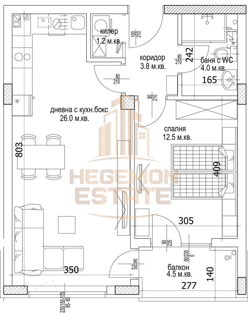 Продава 2-СТАЕН, гр. Варна, Кайсиева градина, снимка 2 - Апартаменти - 53495114