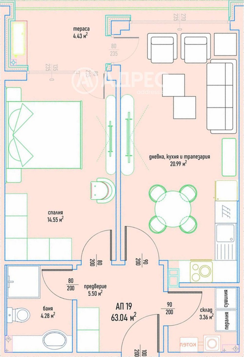 Продава 2-СТАЕН, гр. София, Малинова долина, снимка 3 - Aпартаменти - 48416761