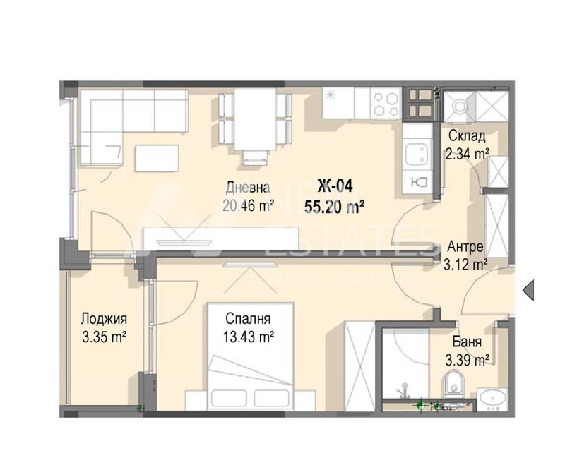 Продава  2-стаен град София , Кръстова вада , 65 кв.м | 57290840 - изображение [5]