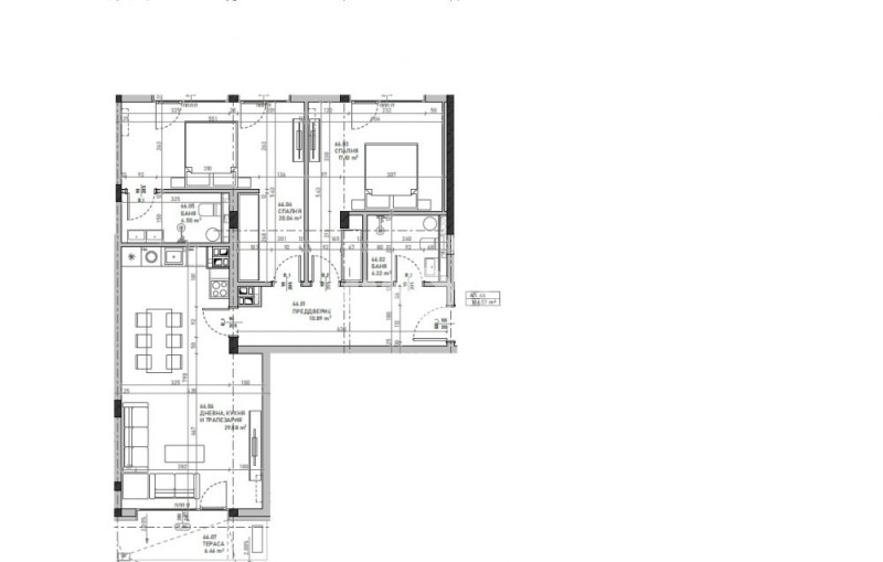 Na sprzedaż  2 sypialnie Sofia , Podujane , 133 mkw | 13642530 - obraz [3]