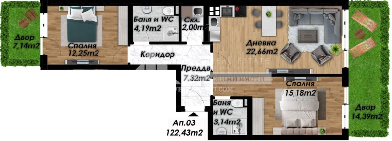 Na sprzedaż  2 sypialnie Plowdiw , Belomorski , 122 mkw | 41687100 - obraz [2]