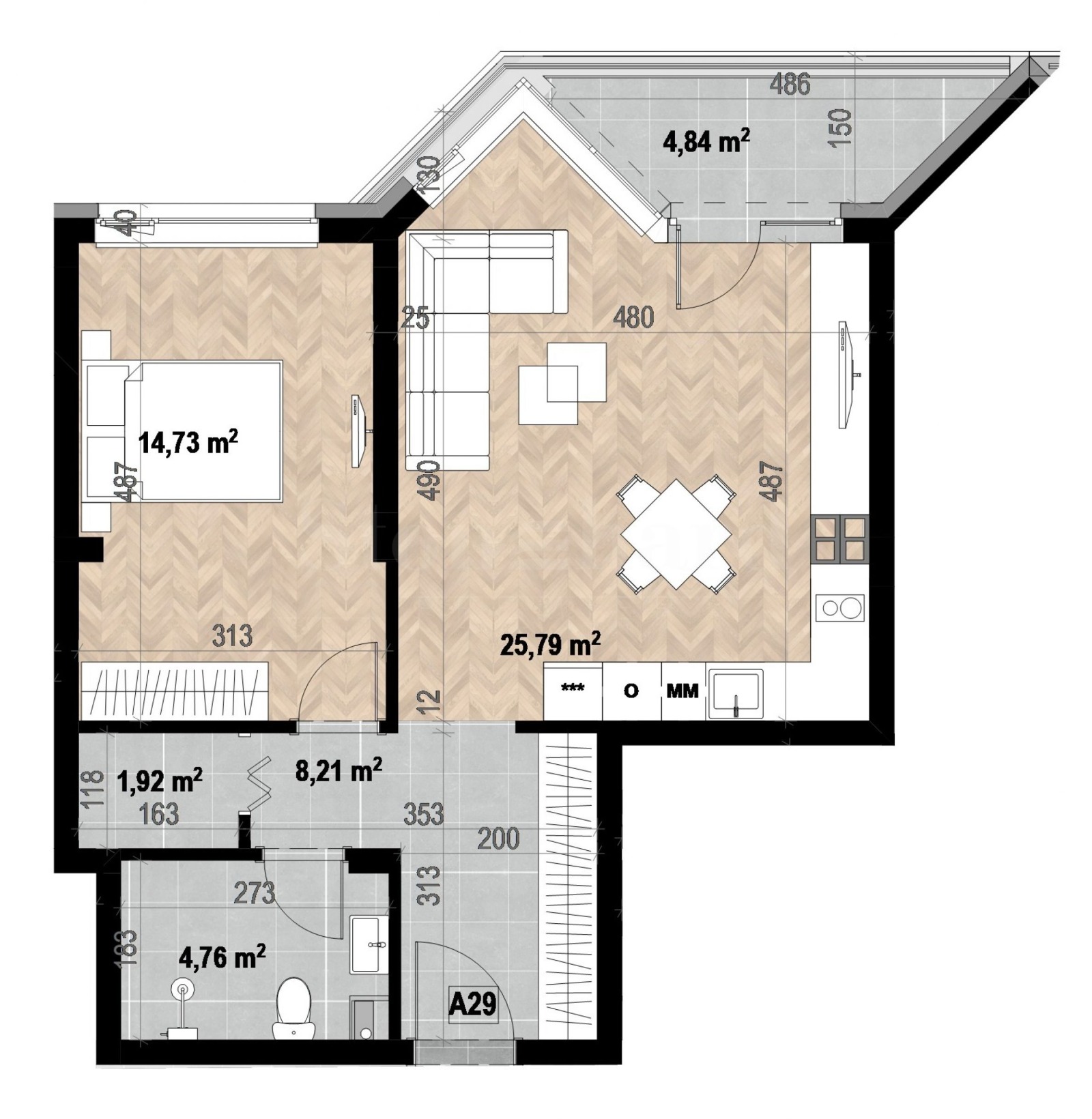 Продава 2-СТАЕН, гр. София, Кръстова вада, снимка 2 - Апартаменти - 53654817
