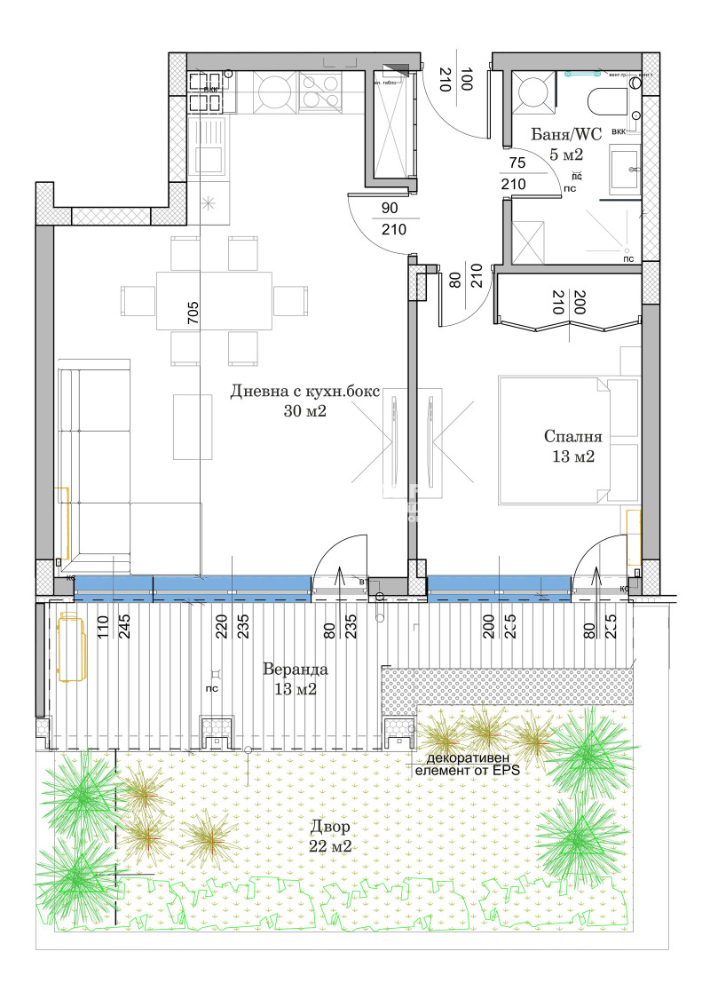 Na prodej  1 ložnice Plovdiv , Ostromila , 104 m2 | 62007445 - obraz [3]