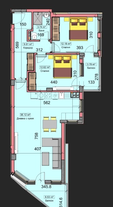 Te koop  2 slaapkamers Varna , Tsjajka , 117 m² | 73571702 - afbeelding [6]