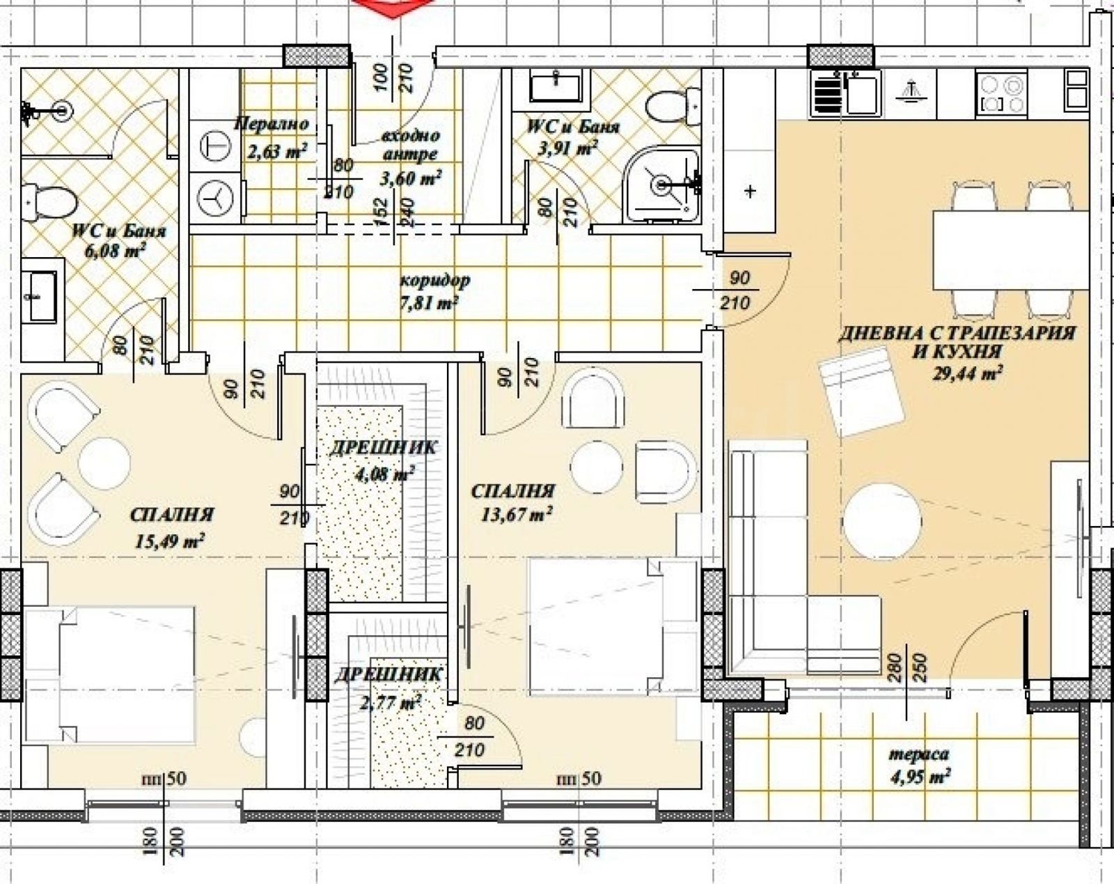 Продава 3-СТАЕН, с. Марково, област Пловдив, снимка 2 - Апартаменти - 55897906