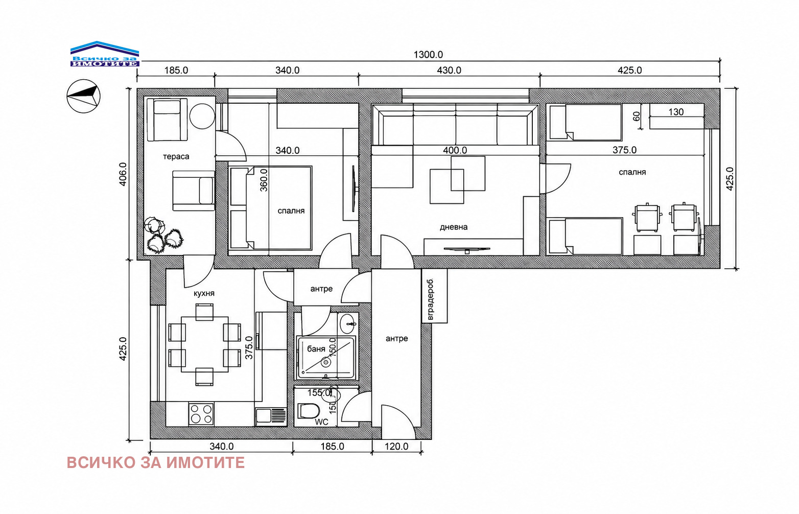 Продава 3-СТАЕН, гр. Русе, Център, снимка 4 - Апартаменти - 56311079
