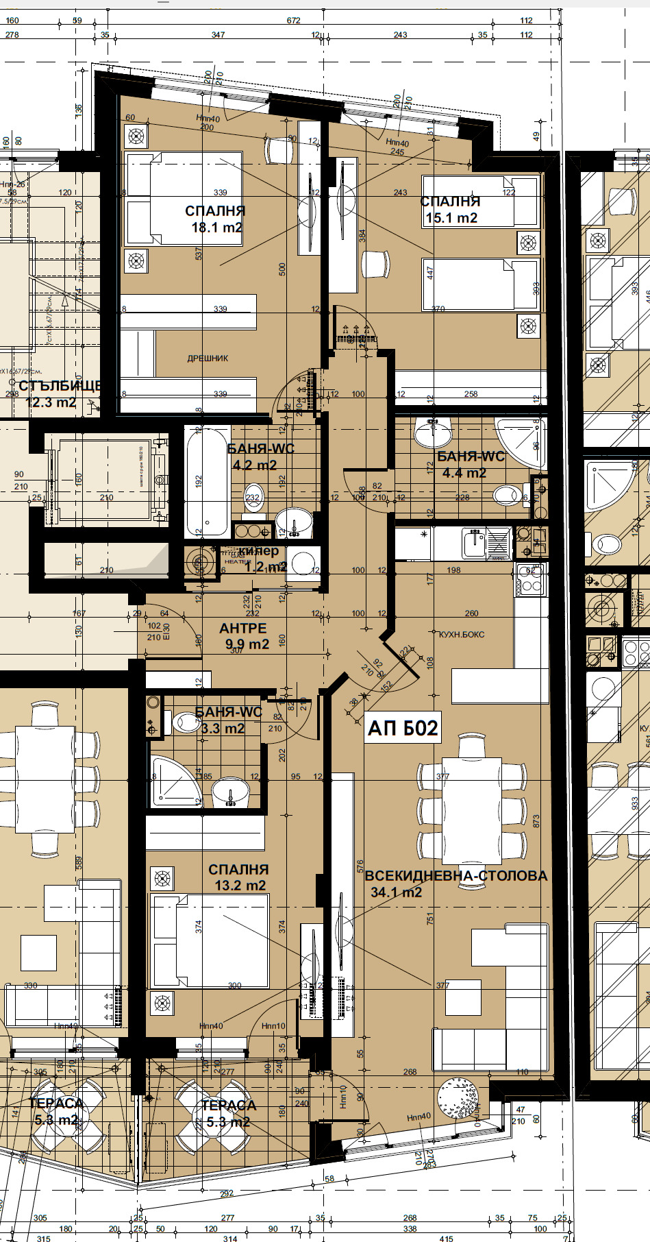 Продава 4-СТАЕН, гр. София, Кръстова вада, снимка 2 - Апартаменти - 53836399
