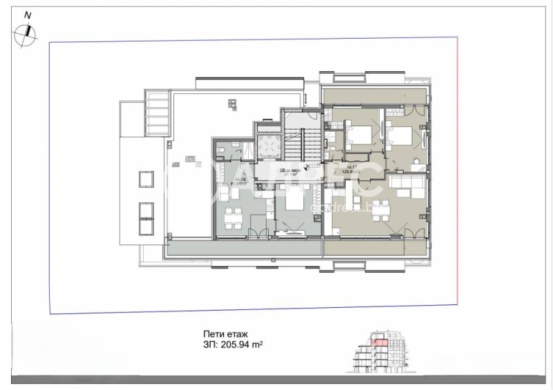 Продается  1 спальня София , Левски , 82 кв.м | 80784050 - изображение [10]