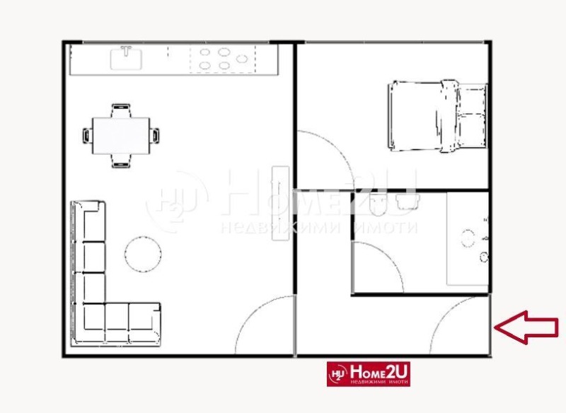 Zu verkaufen  1 Schlafzimmer Plowdiw , Kjutschuk Parisch , 50 qm | 41301712 - Bild [8]