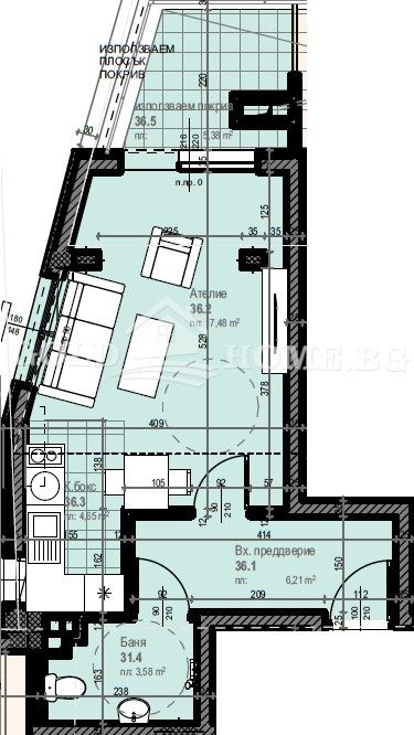 Продава 1-СТАЕН, гр. Пловдив, Кършияка, снимка 2 - Aпартаменти - 48625560