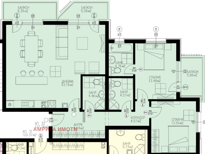Продаја  2 спаваће собе Софија , Драгалевци , 155 м2 | 73565867 - слика [2]