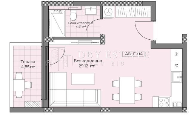 Продава 1-СТАЕН, гр. Пловдив, Остромила, снимка 1 - Aпартаменти - 48947213