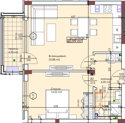 Продава 2-СТАЕН, гр. Пловдив, Тракия