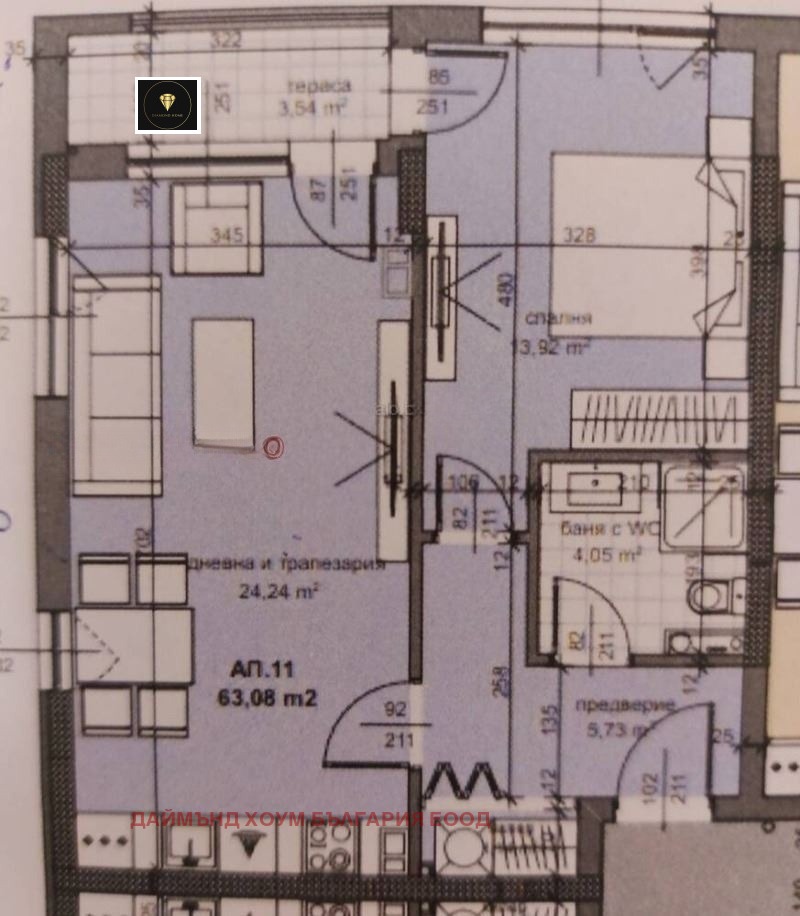 Til salgs  1 soverom Plovdiv , Trakija , 73 kvm | 41380427 - bilde [5]