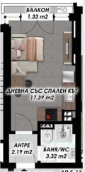 Продава 1-СТАЕН, гр. Пловдив, Гагарин, снимка 2