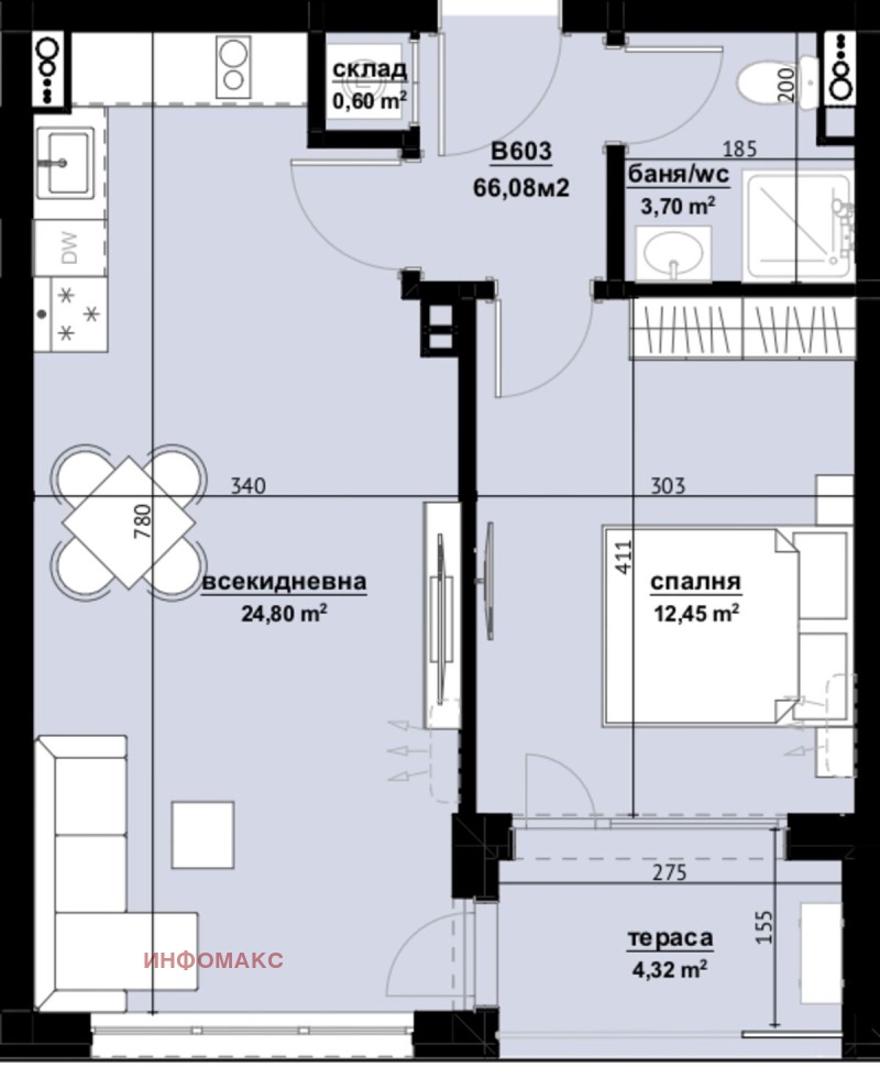 Продава 2-СТАЕН, гр. Бургас, Изгрев, снимка 1 - Aпартаменти - 47404485