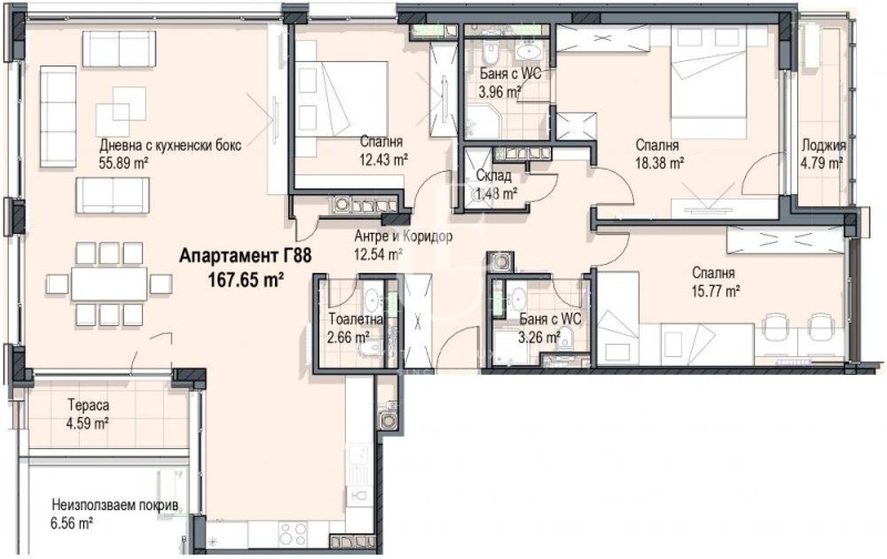 Продава  4-стаен град София , Кръстова вада , 202 кв.м | 48687586 - изображение [10]