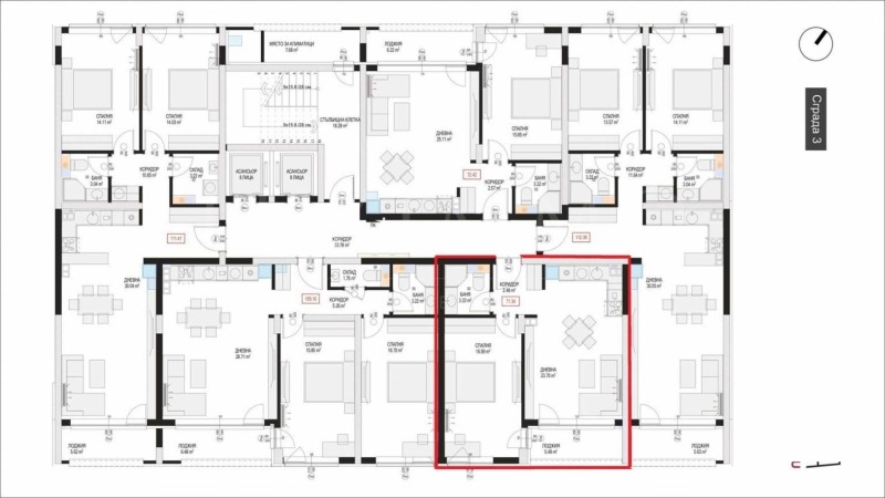 Te koop  1 slaapkamer Sofia , Slavija , 71 m² | 25421765 - afbeelding [13]