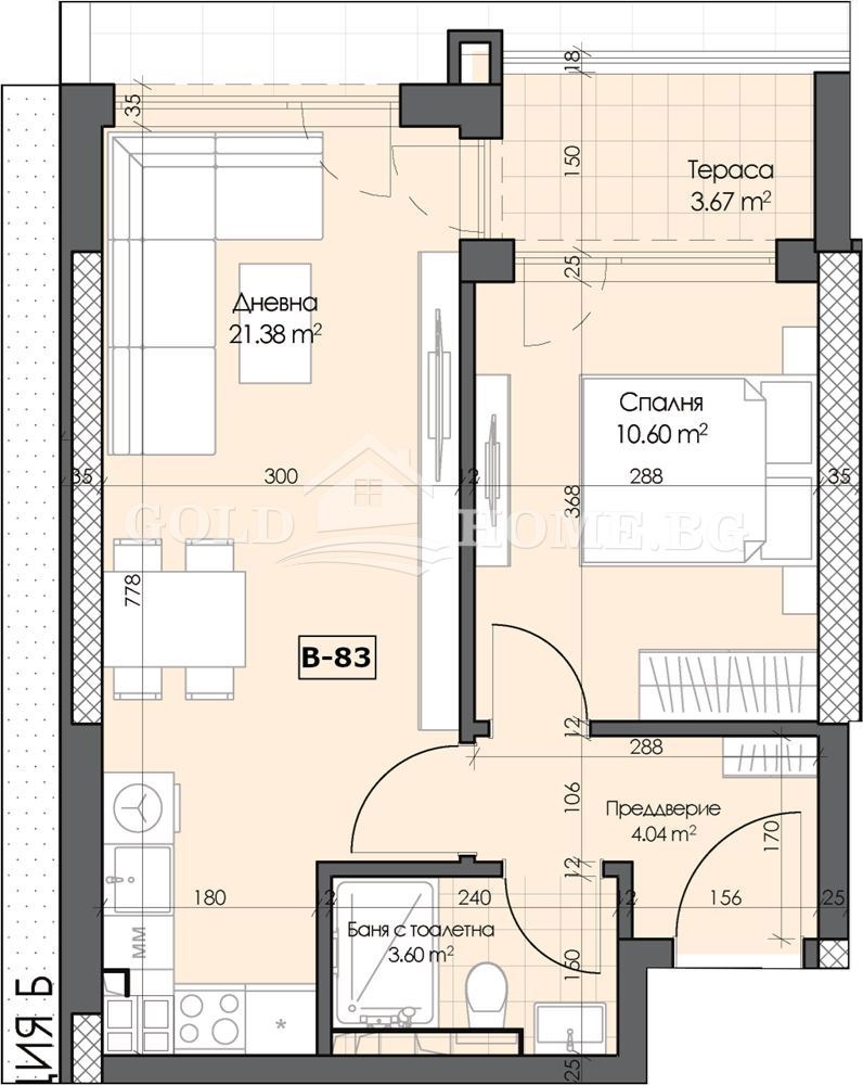 Продава 2-СТАЕН, гр. Пловдив, Гагарин, снимка 12 - Апартаменти - 54206542
