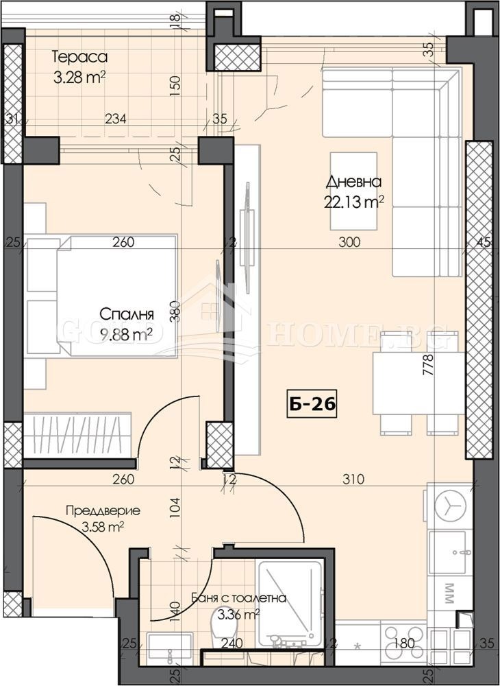 Продава 2-СТАЕН, гр. Пловдив, Гагарин, снимка 3 - Апартаменти - 54206542