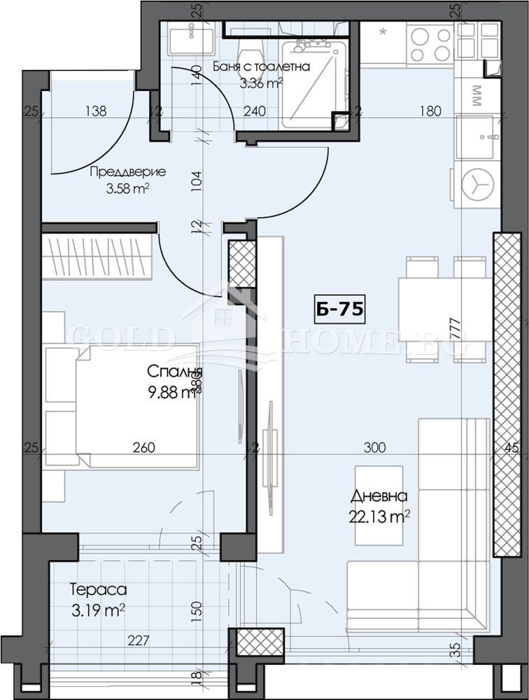 Продава 2-СТАЕН, гр. Пловдив, Гагарин, снимка 6 - Апартаменти - 54206542