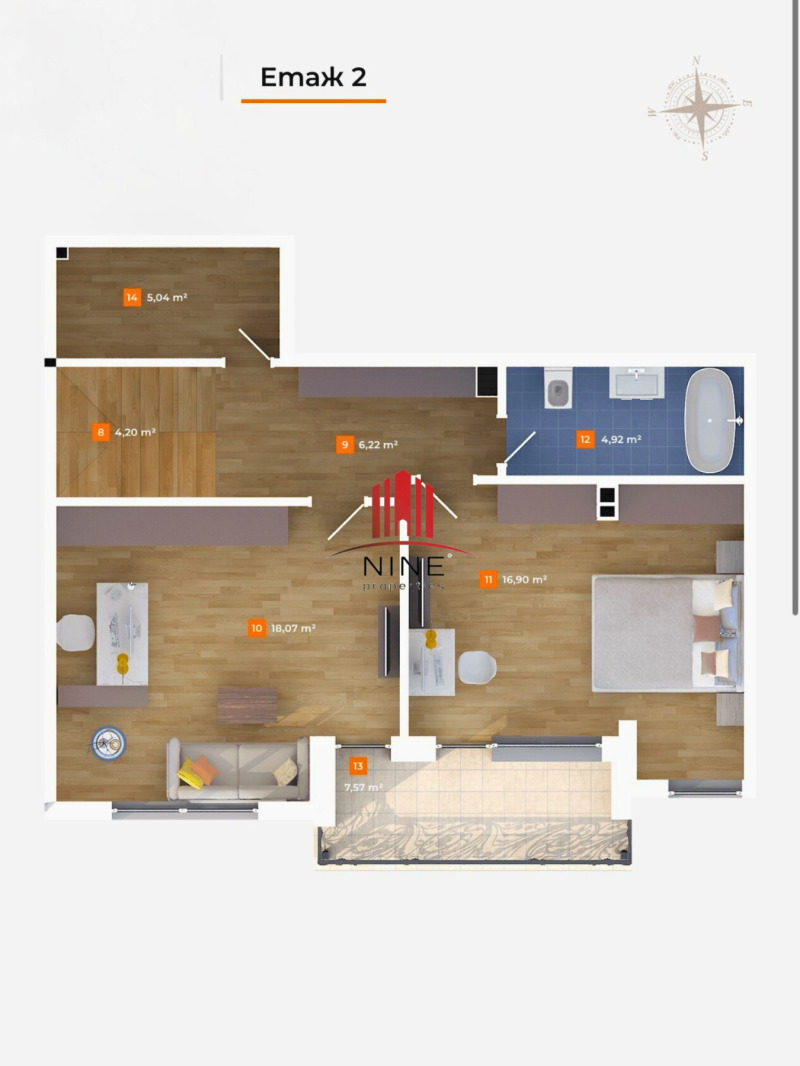Продава  Мезонет град София , Лагера , 159 кв.м | 65512525 - изображение [15]