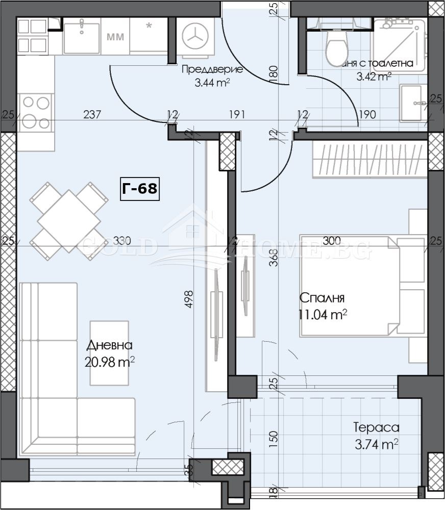Продава 2-СТАЕН, гр. Пловдив, Гагарин, снимка 9 - Апартаменти - 54206542