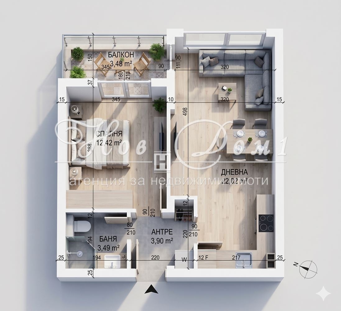 Продава 2-СТАЕН, гр. Варна, Кайсиева градина, снимка 5 - Апартаменти - 54355344