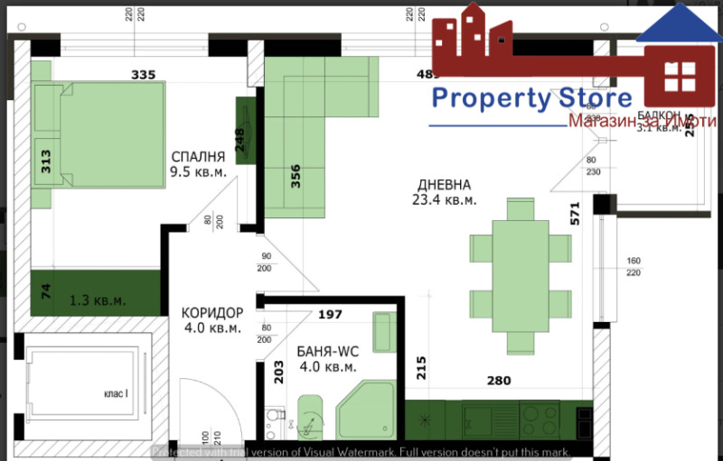 Продава 2-СТАЕН в град Варна, Кайсиева градина - 60 кв.м / 78 202 € » 152 949.82 лв., ПРОПЪРТИ СТОР