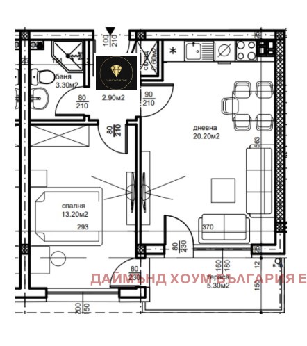 Till salu  1 sovrum Plovdiv , Belomorski , 60 kvm | 83583611 - bild [2]