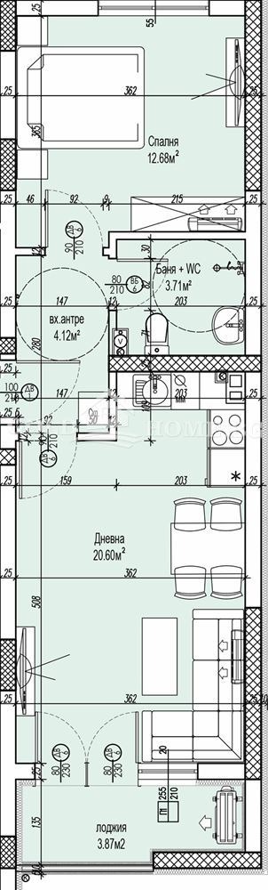 Продава 2-СТАЕН, гр. Пловдив, Южен, снимка 2 - Апартаменти - 55325477
