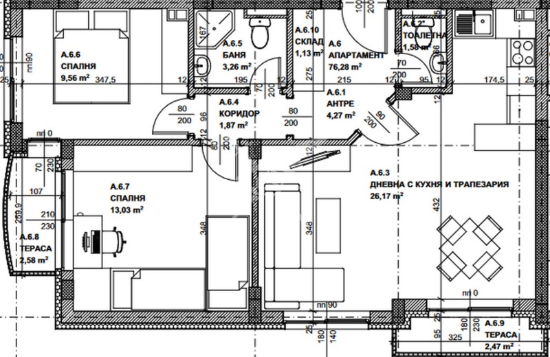 Na prodej  2 ložnice Sofia , Krastova vada , 92 m2 | 83222123 - obraz [4]