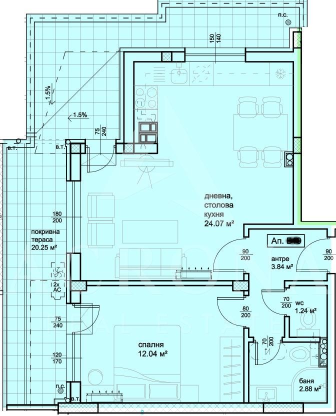 Na prodej  1 ložnice Plovdiv , Christo Smirnenski , 87 m2 | 69829949 - obraz [7]