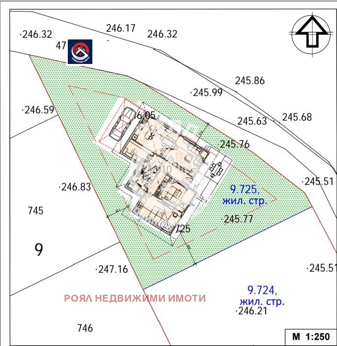 Til salgs  Plott region Plovdiv , Kuklen , 552 kvm | 50306735 - bilde [3]