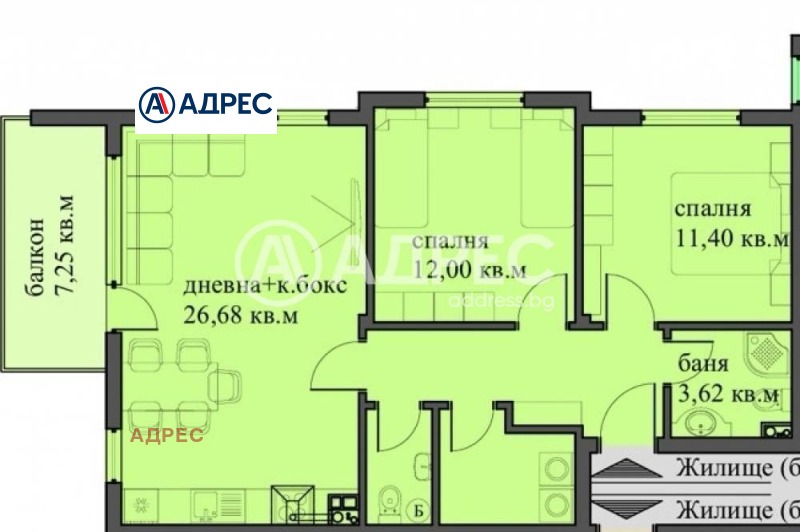 Продаја  2 спаваће собе Варна , м-т Пчелина , 102 м2 | 74347865 - слика [6]