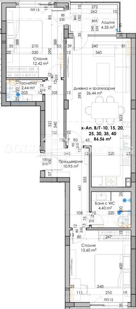 De vânzare  2 dormitoare Plovdiv , Iujen , 102 mp | 77922207 - imagine [7]