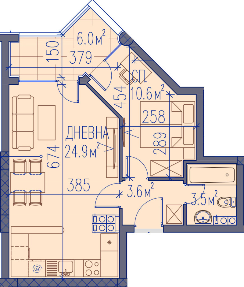 Продава 2-СТАЕН, гр. Пловдив, Христо Смирненски, снимка 11 - Aпартаменти - 48878763