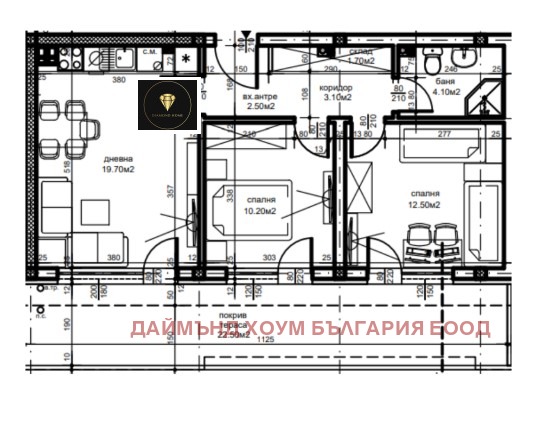 Продаја  2 спаваће собе Пловдив , Беломорски , 97 м2 | 61310121 - слика [2]