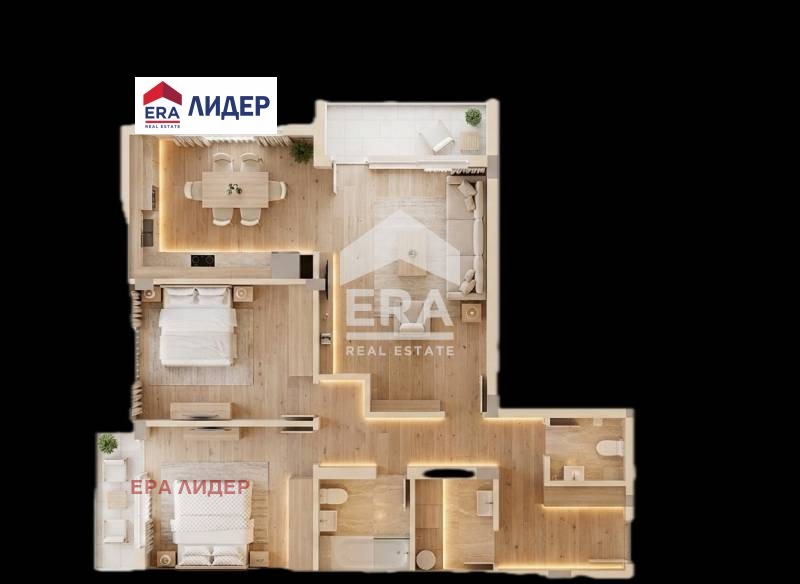 Продава 3-СТАЕН, гр. Русе, Чародейка - Юг, снимка 13 - Апартаменти - 54920503