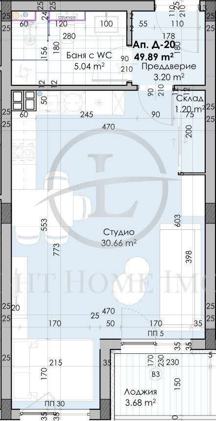 Продава 1-СТАЕН, гр. Пловдив, Остромила, снимка 7 - Апартаменти - 54275981