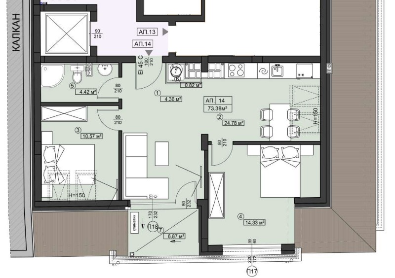 Продава  3-стаен град София , Сухата река , 91 кв.м | 81409111 - изображение [3]
