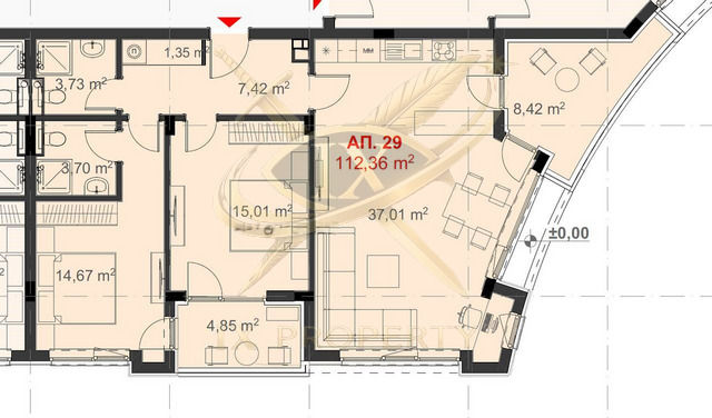 Продава 3-СТАЕН, гр. Бургас, Крайморие, снимка 10 - Апартаменти - 55964994