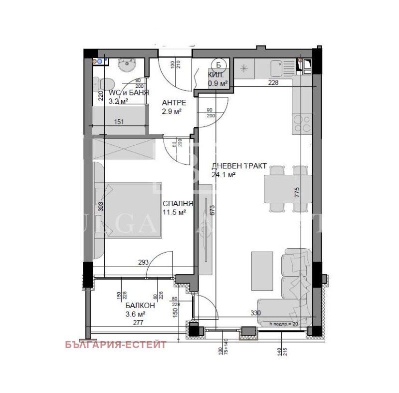 Na sprzedaż  1 sypialnia Warna , Wladislaw Warnenczik 1 , 63 mkw | 80977730 - obraz [4]