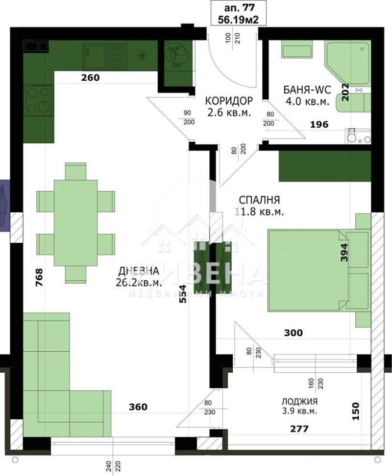 De vânzare  1 dormitor Varna , Caisieva gradina , 64 mp | 68868264 - imagine [2]