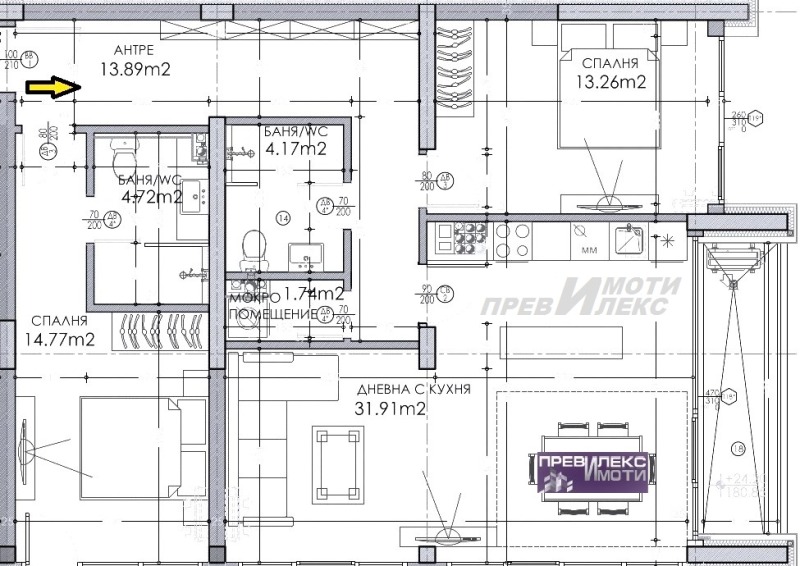 Продава 3-СТАЕН, гр. Пловдив, Каменица 2