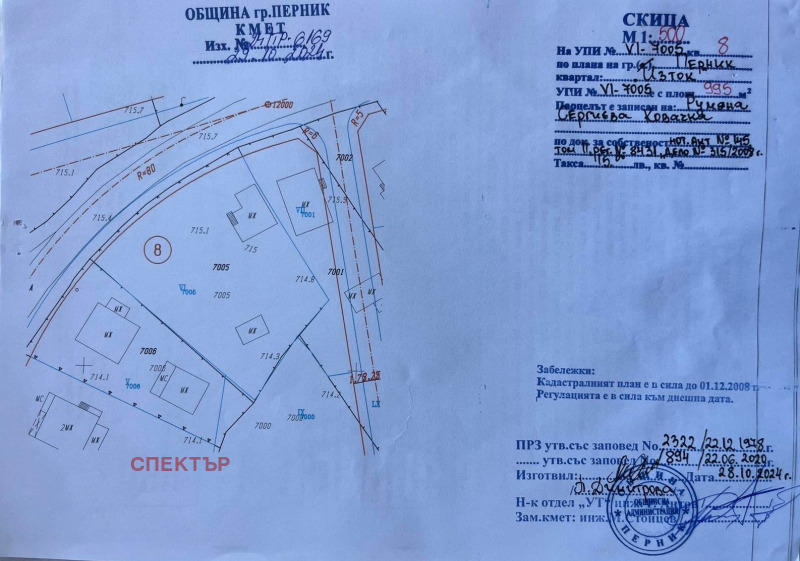 For Sale  Plot Pernik , Moshino , 995 sq.m | 43984264 - image [2]