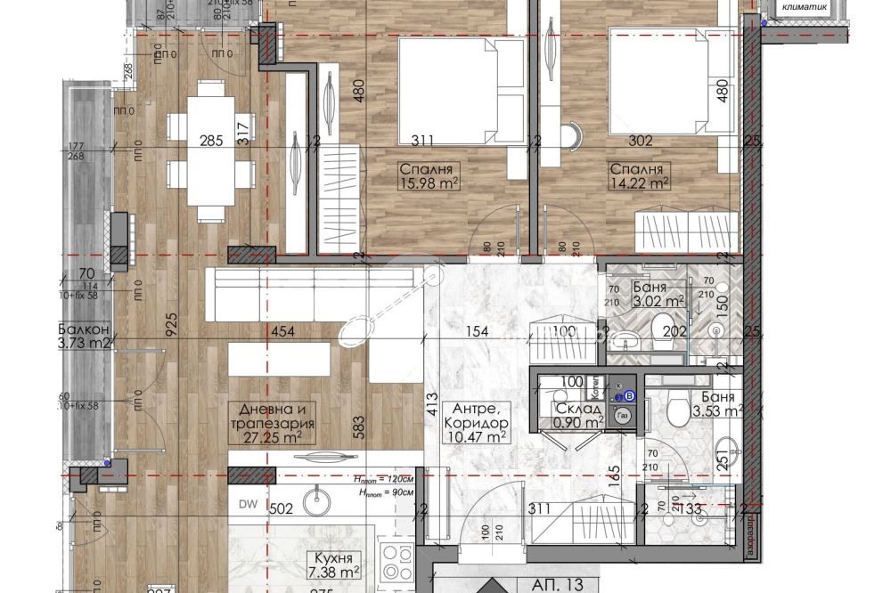 Продава 3-СТАЕН, гр. София, Гоце Делчев, снимка 2 - Апартаменти - 54274197