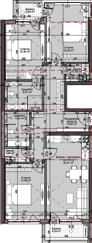 De vânzare  3 dormitoare Sofia , Mladost 2 , 141 mp | 93025583 - imagine [4]