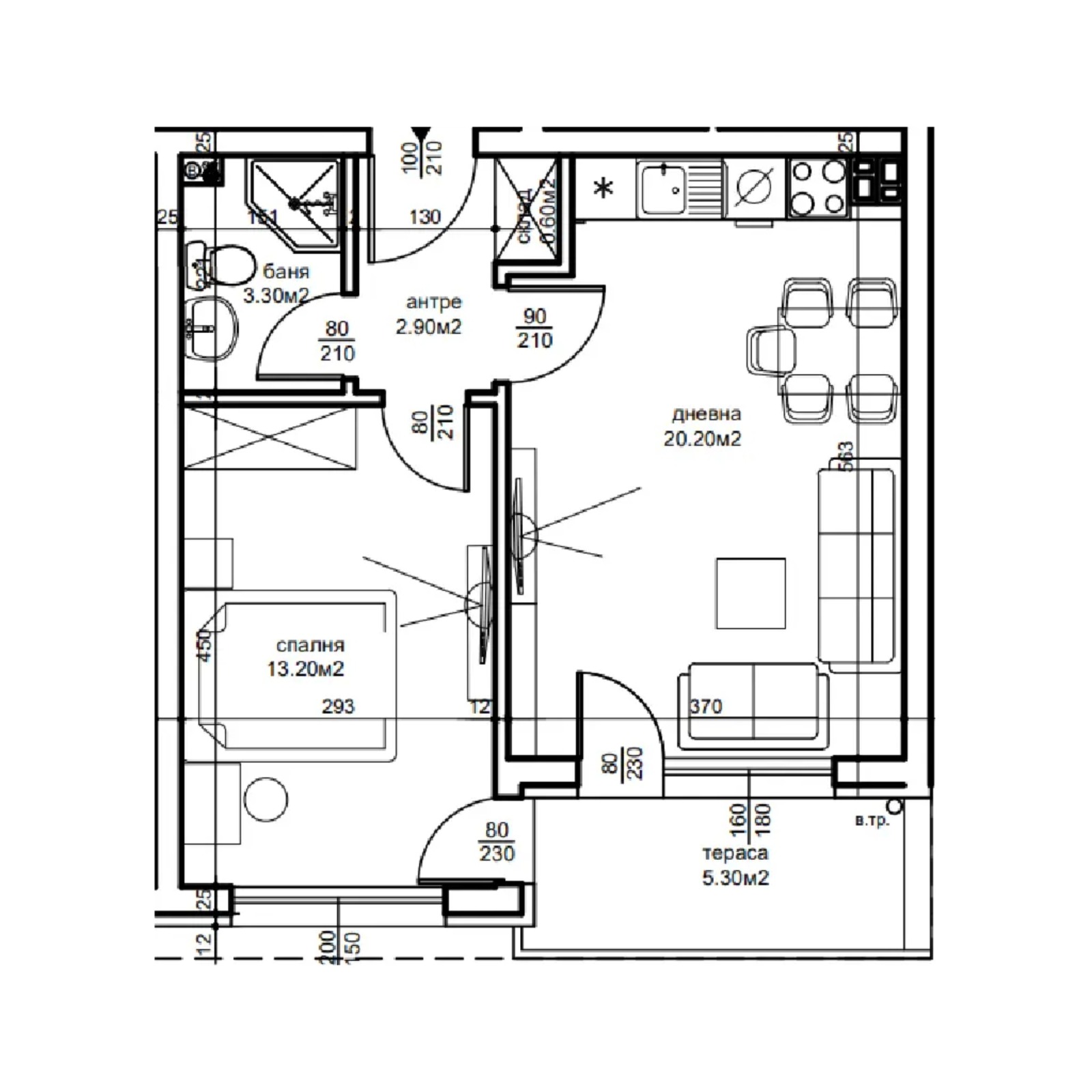 Продава 2-СТАЕН, гр. Пловдив, Беломорски, снимка 2 - Апартаменти - 53856899